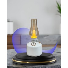 Nemere Hava Nemlendirici 280 ml Tanklı Retro Gaz Lambası Tarzı USB Şarjlı