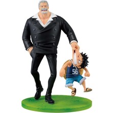 Gy Atelier Tek Parça - Maymun D. Luffy ve Maymun D. Garp (Şafağa Giden Yol) Revible Moment Koleksiyon Heykeli