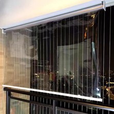 Gy Atelier Şeffaf Dış Mekan Stor Perdeler Pvc Su Geçirmez, Rüzgar Geçirmez ve Toz Geçirmez, Ev Pencereleri, Kapılar ve Banyolar Için Ideal (G95 x Y 180 cm / G 37 x Y 7