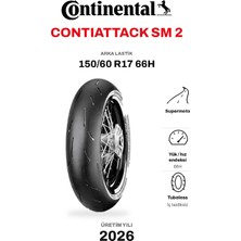 Continental Contiattack Sm 2 150/60 R17 66H Arka Motosiklet Lastiği (2026)