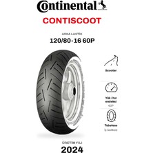 Continental Contiscoot 120/80-16 60P Arka Motosiklet Lastiği (2024)