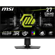 Gy Atelier 27 Mag 272URDF E16, Gaming Monitör, Uhd, 16:9, Flat, Rapid Ips, 160Hz, 0.5ms (Gtg Min.), Freesync Premium, Pivot