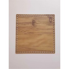 Örgü Plakası Kare 34X34 Keçe