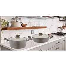 Tr Granit Ezme Tencere 2 Li Set