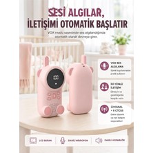 Tr My Best Store Uzun Menzilli Bebek Telsizi 1-3 Km Çekim 22 Kanal LCD Ekran Vox Şarjlı