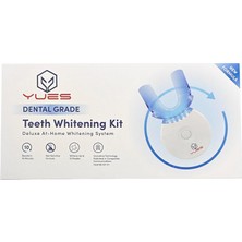 Gy Atelier Diş Beyazlatma Kiti, LED Işıklı Ev Tipi Diş Beyazlatıcı Set, 3 x 3 ml Whitening Gel, Ağızlık ve Sonuç Skalası, Kahve Çay Sigara Lekeleri Için