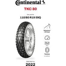 Continental Tkc 80 110/80 R19 59Q Ön Motosiklet Lastiği (2022)