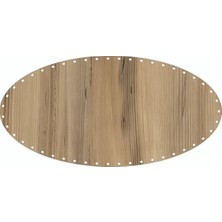Rattan Örgü Taban Plakası Elips 40X20 Keçe