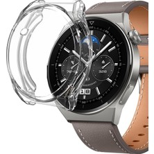 Gy Atelier Huawei Watch Gt5 Pro 46MM Kılıf 360 Full Round Soft Silicone Şeffaf [watch Gt5 Pro 46MM ile Uyumlu Kılıf - Şeffaf]
