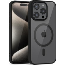 Gy Atelier iPhone 15, Magsafe ile Uyumlu Güçlü Manyetik Kılıf, Şeffaf Sararmaz Arka Kapak, Gerçekçi Tuş Basım Hissi, Kaymaz Yüzey, Çevre Dostu, Köşe Korumalı, Premium Case (Siyah)