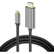 Gy Atelier ZR-627 MT57 4K 60hz HDMI Çevirici I-Phone 15 ile Uyumlu Kablo Type-C Thunder-Bolts Altın Uçlu