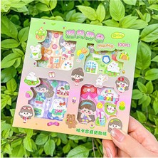 Gy Atelier Spring Temalı 100 Yaprak 4 Bölmeli Sticker Seti • Bullet Journal