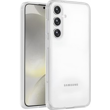 Gy Atelier S24 Plus Için Shade Mat Serisi Şok Emici Ultra Güçlü Yumuşak Silikon Kenar Arkası Sert Polikarbonat Darbeye Dayanıklı Mat Kılıf Siyah Galaxy S24 Plus