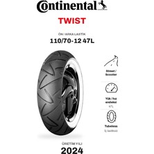 Continental Twist 110/70 R12 47L  Ön/arka Motosiklet Lastiği (2024)