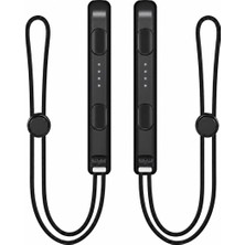 Pop Konsol Switch JoyCon Bileklik Wrist Strap NS Joy-Con Aksesuar Siyah 2 Adet