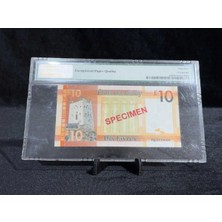 Öztürk Koleksiyon Jersey 2010 – 10 Pound Specımen Banknot | Pmg 64 Epq | PICK#34S