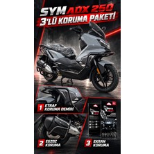 Sym Adx 250 Koruma Paketi (Etraf Koruma Demiri+Egzoz Koruma+Ekran Koruma)