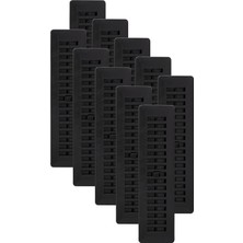 Gy Atelier PL212-BLK-10 Panjurlu Plastik Zemin Kaydı, 6X30 Cm, Siyah