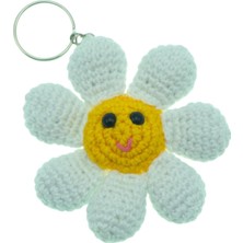 Gy Atelier Amigrumi Papatya Anahtarlık, Birinci Sınıf Pamuk Ipten Tığ El Işçiliği ile Yapılmış,sevimli,sağlıklı,peluş, Elyaf Dolgu,yaratıcı,şık,sağlıklı Sevimli,figürler Çanta Vb Için Süs