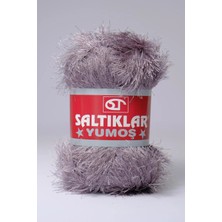 Yumoş Sakallı Örgü Ipi Tüylü Ip Sakallı Ip 100GR/140M A Kalite Koyu Gri-36