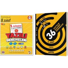 Tonguç Akademi 8. Sınıf Yazılı Denemeleri 1. Dönem 1 ve 2. Yazılı ve Hız Yayınları 8. Sınıf Türkçe 36 Haftalık Kazanım Denemeleri