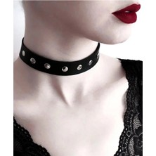 Keyifli Moda Deri Metalli Bayan Boyunluk TG275391