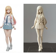 Gy Atelier Kişiselleştirilebilir Anime Kız Biblosu - Hobi Boyama Seti Için Boş Figür Heykel