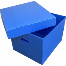 Tr Arşiv Kutusu– 41X35X30H cm | 5 Klasör Kapasiteli Plastik Arşiv ve Taşıma Kutusu Sağlam