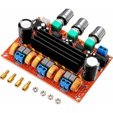 Tr TPA3116D2 3 Kanal (2.1 Kanal) 2×50W + 100W Dijital Stereo Amfi Kartı | Dc 12-24V | Bas, Tiz ve