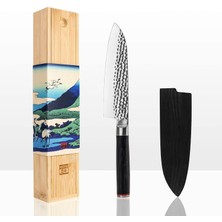 Tr Pakkawood Saplı Şef Bıçağı, 18 cm Japon 440C Ultra-Sharp Paslanmaz Çelik Bıçak