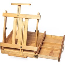 Gy Atelier Taşınabilir Masaüstü Çekmeceli Şövale (Kayın, Maks. Tuval Yüksekliği 89 Cm)