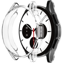 Gy Atelier Samsung Galaxy Watch 4 Classic 46MM Için Kılıf 360 Full Round Soft Silicone Şeffaf [galaxy Watch 4 Classic 46MM ile Uyumlu Kılıf - Şeffaf]
