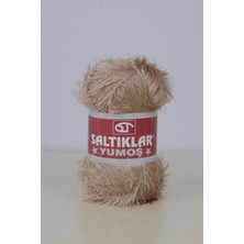 Yumoş Sakallı Örgü Ipi Tüylü Ip Sakallı Ip 100GR/140M A Kalite Bej-53