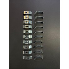 Gy Atelier Zebra &amp;amp; Stor Perde 3.5 cm Metal Portray 20 Adet, Metalik Gri