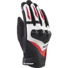 Clover Raptor-3 Korumalı Motosiklet Eldiveni Siyah  Kırmızı