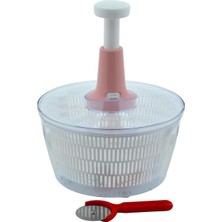 Gy Atelier Manuel Üstten Basmalı Sebze Salata Kurutucu 5 Lt. ve Hamur Kesme Ruleti (7X16,5CM)