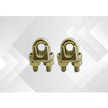 Gy Atelier Kelepçesi 12MM A Tipi Sarı Galvaniz Kaplama 2'li Set