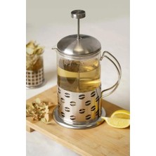 Tr 800 ml Bitki Çayı Demleme Kupası Süzgeçli Çay ve Kahve Kupası French Press