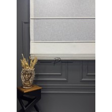 Gy Atelier Katlamalı Keten Perde Eko Şantuklu Foldet Keten Ekru Renk 150 x 200 Ekru (Kırık Beyaz)