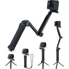 Tr 3-In-1 Katlanabilir Selfie Stick Tripod – Kamera Tutacağı, Uzatılabilir Kol ve Mini Tripod |