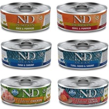 Gy Atelier N&amp;d 6 Çeşit Karma Kedi Konservesi 80 Gr. x 6 Adet