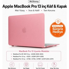 Gy Atelier Pro 13 Inç Kılıf M1 M2 Çip Uyumlu Sert Kapak A2338 A2289 A2251 A2159 A1989 A1706 A1708 Ince Çizilmeye ve Darbeye Karşı Koruyucu Plastik Hard QT01NL Açık Pembe