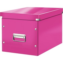 Gy Atelier Leitz 61080023 Wow C&amp;s Kutu Küp Büyük Boy, Metalik Pembe