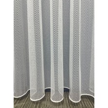 Gy Atelier Cortibo Kelebek Örme Desen Tül Perde (Pilesiz), 300 x 190