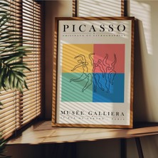 Gy Atelier Fark Tanıtım Picasso Çerçevesiz Poster, Modern Dekoratif Çerçevesiz Poster, Tablo, Picasso-7, 21 x 30