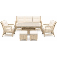 3+1+1 Baklava Model Rattan Bahçe ve Balkon Takımı