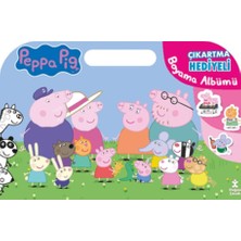 Doğan Çocuk Peppa Pig Çıkartma Hediyeli Boyama Albümü