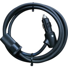 Gy Atelier Araç Çakmaklık Uzatma Kablosu 12-24 Volt On/of Anahtarlı 16 Amper Yüksek Güç Çeken Cihazlara Özel 2 X1,5mm Ttr Bakır 2 Mt-Siyah