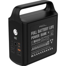 PW-155 100.000MAH Taşınabilir Enerji Istasyonu Powerbank 22.5W Hızlı Şarj | Dahili Lightning + Type-C + USB Kablo