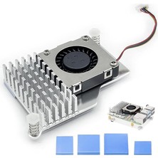Gy Atelier Raspberry Pi 5 Aktif Soğutucu – 30MM 5000 Rpm Sessiz Fan, 5V Gpıo, Metal Gövde, Termal Throttling'i Önler (Pi 5/4/3b+/3b Uyumlu)